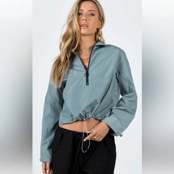 Princess Polly Blandfield Windbreaker Jacket | Size 4 | NWT | $62 MSRP - Picture 1 of 4